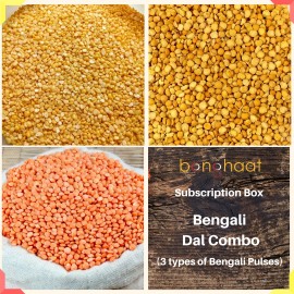 3 Months Subscription of Bengali Dal (Pulses) Combo (3 Types)