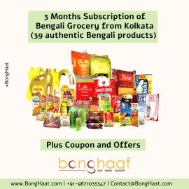 3 Months Subscription of Monthly Bengali Family Pack (39 Bengali grocery items)