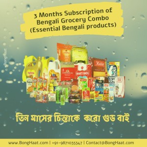 3 Months Subscription of Monthly Essential Bengali Family Pack (28 Bengali grocery items)