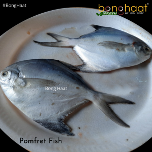 Pomfret Big White (Maach) 1KG (Cut and Cleaned)
